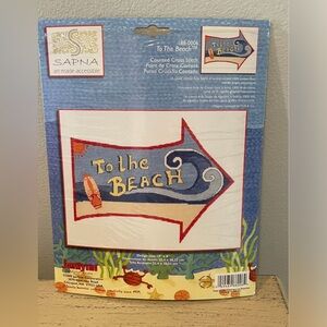 Sapna To The Beach Counted Cross Stitch Kit NEW